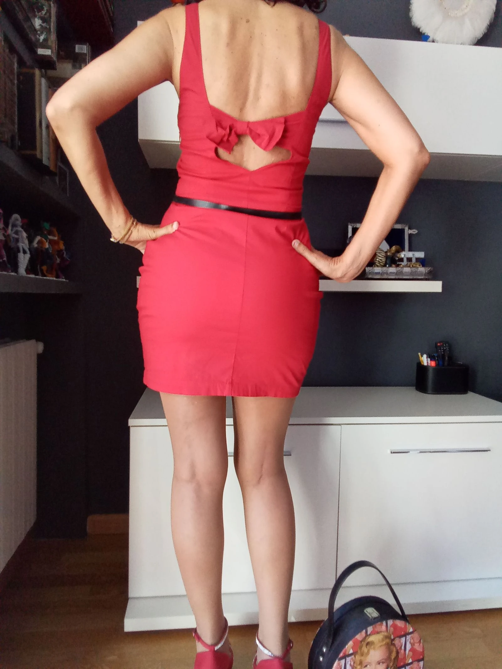 Red summer short dress – photo 7
